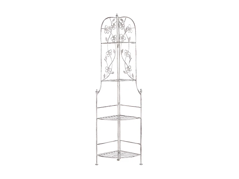 Étagère d'angle BIELLA Métal 35 cm 35 cm Blanc