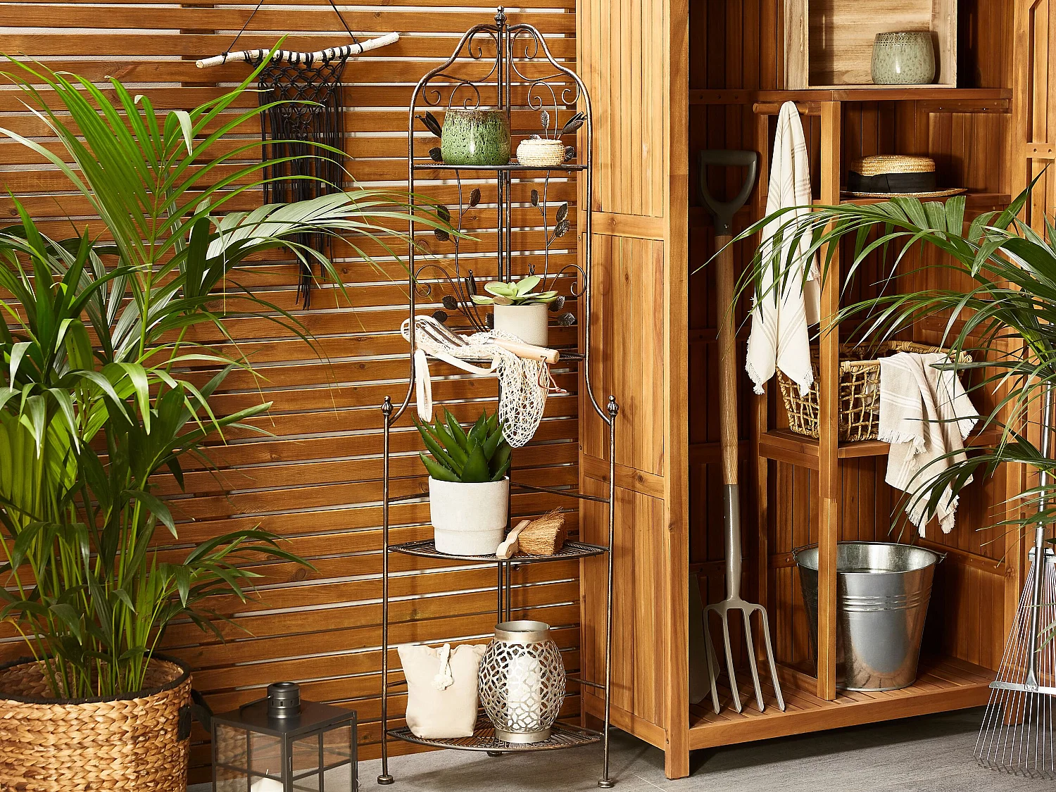 Étagère d'angle SIDERNO Métal 35 cm 35 cm Noir