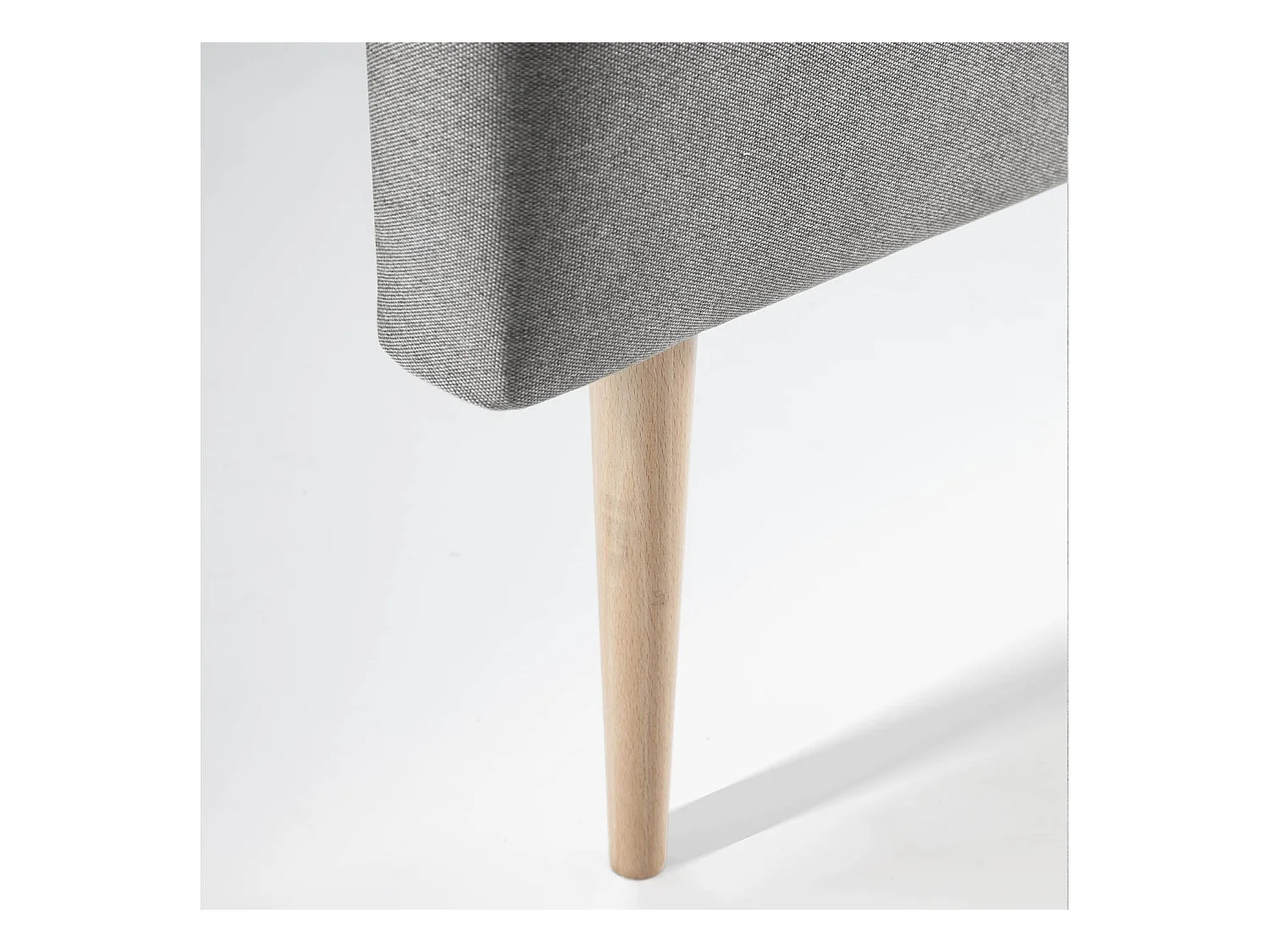 Cabecero tapizado Oslo 140x100 cm, capitone en Tela Gris, 8 cm de profundidad