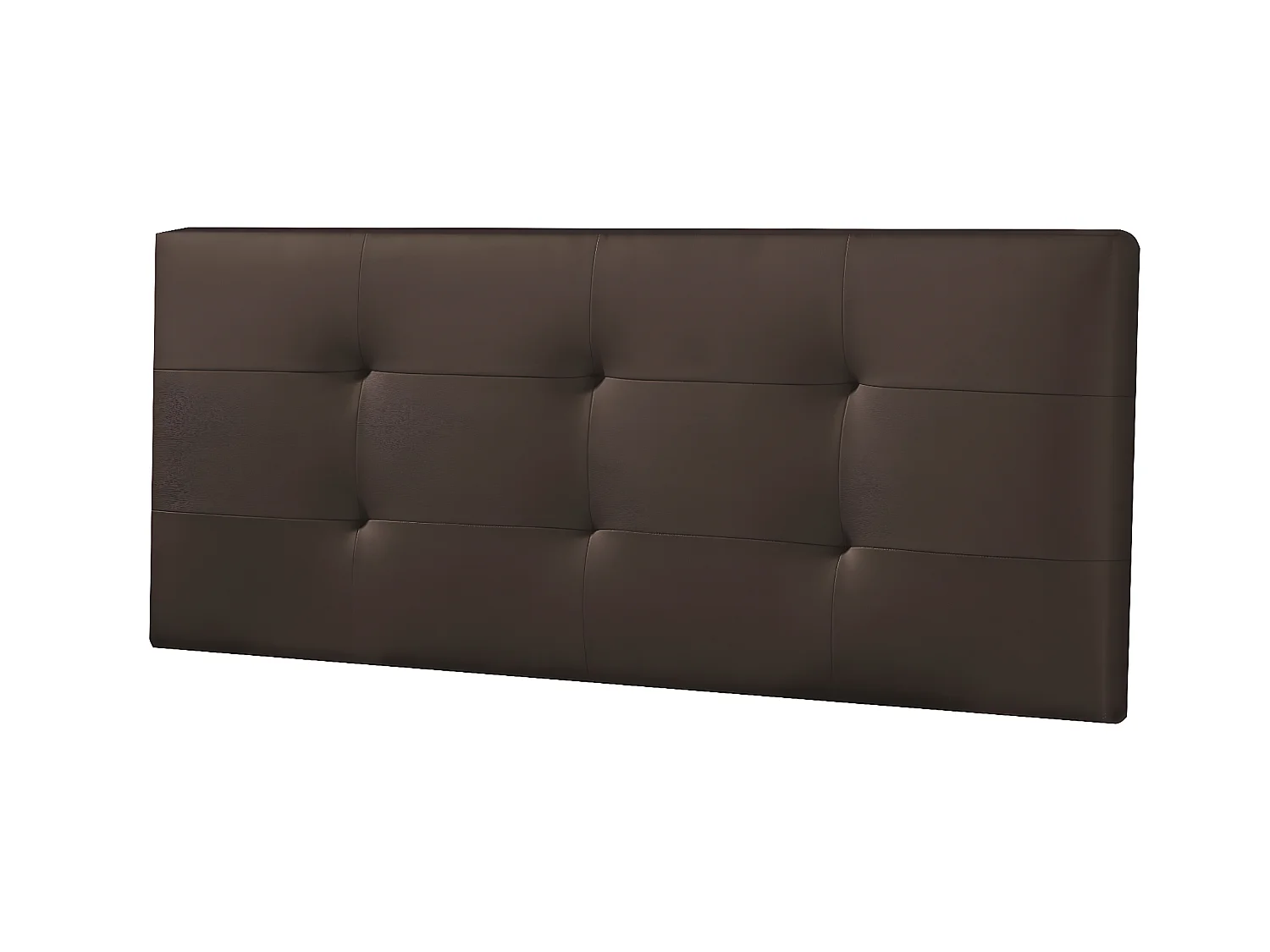 Tête de lit Carla 160x60 cm Chocolat, rembourrée de Mousse