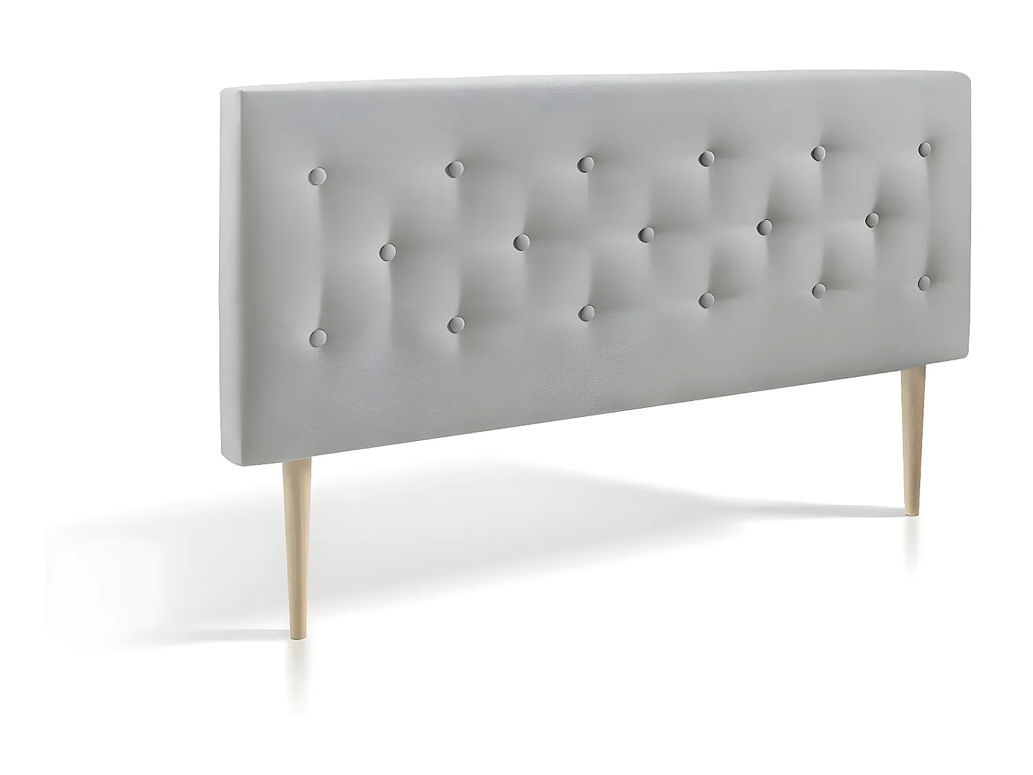 Tête de lit Oslo 150x100 cm, capitonnée Tissu Grey