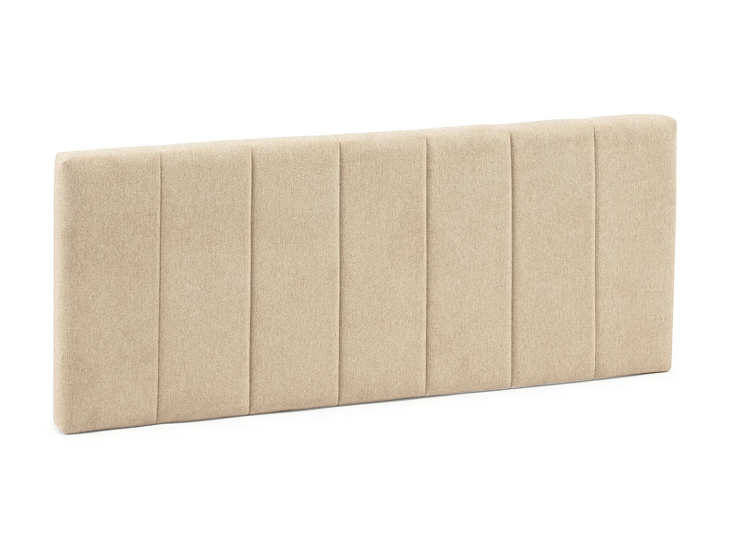 Tête de lit tapissée Creta 160x60 cm Couleur Beige, 8 cm d'épaisseur