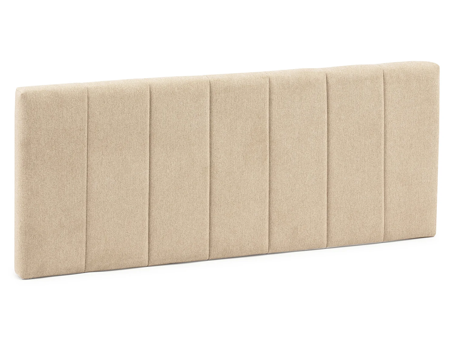 Tête de lit tapissée Creta 160x60 cm Couleur Beige, 8 cm d'épaisseur