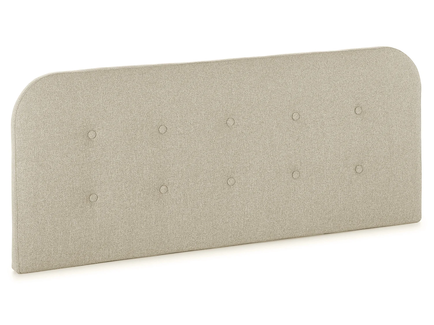 Testiera Saona rivestita in tela 160x60 cm color beige