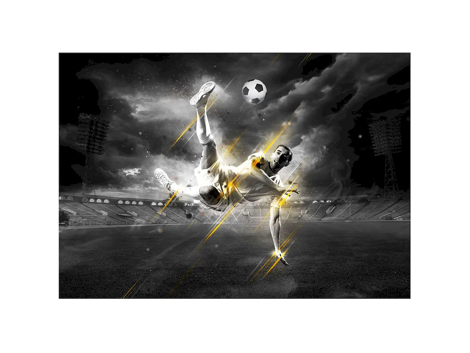 Papier peint adhésif Légende du football - 147 x 105 cm