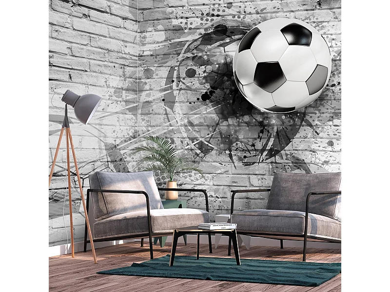 Papier peint adhésif Jeu de football - 147 x 105 cm