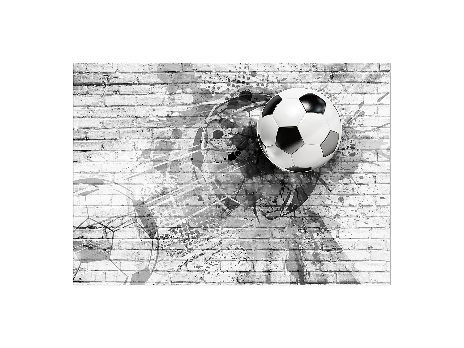 Papier peint adhésif Jeu de football - 147 x 105 cm