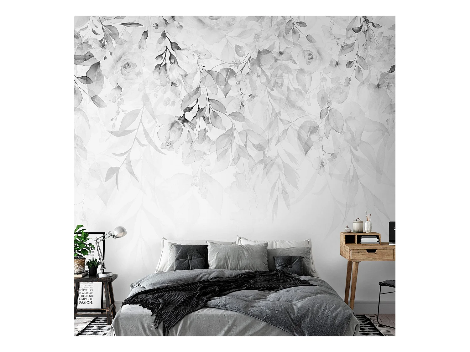 Papier peint adhésif Waterfall of Roses Third Variant - 294 x 210 cm