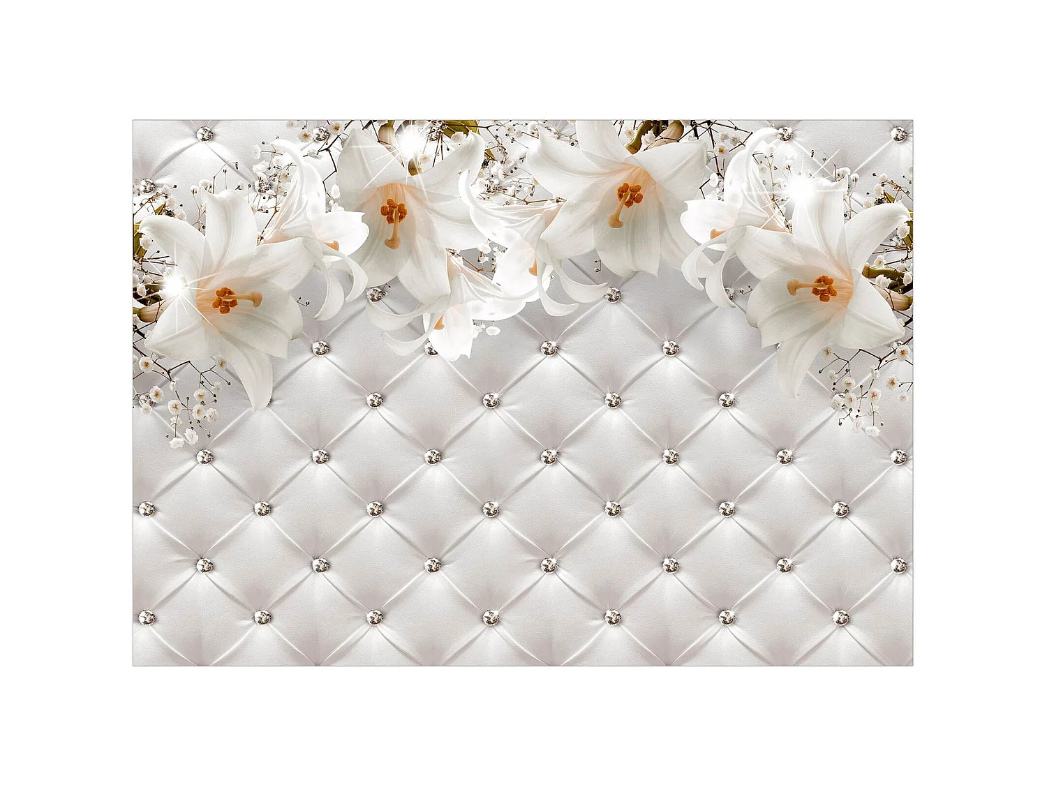 Papier peint adhésif Douceur parfumée - 147 x 105 cm