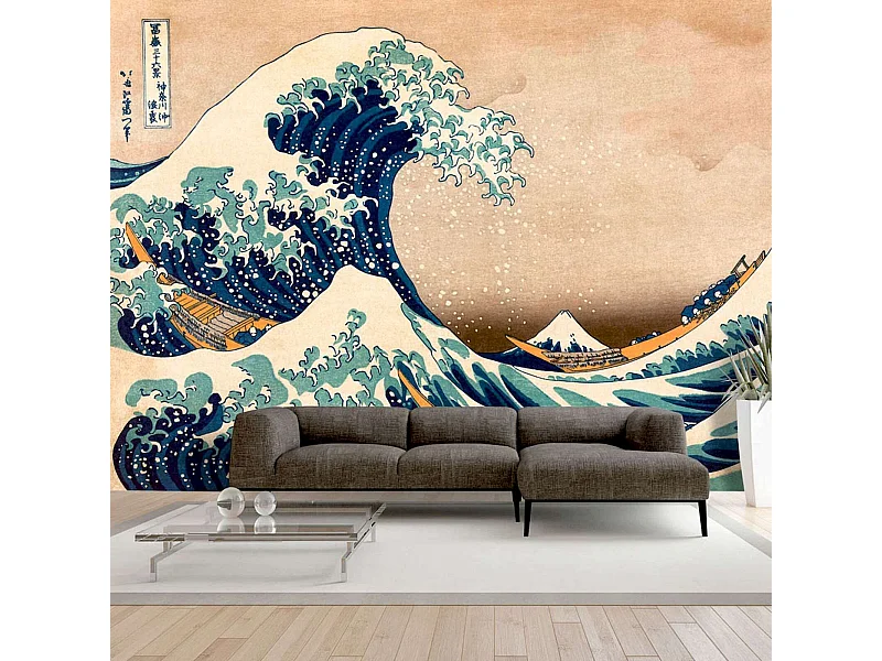 Papier peint adhésif Hokusai, la grande vague au large de kanagawa - 98 x 70 cm
