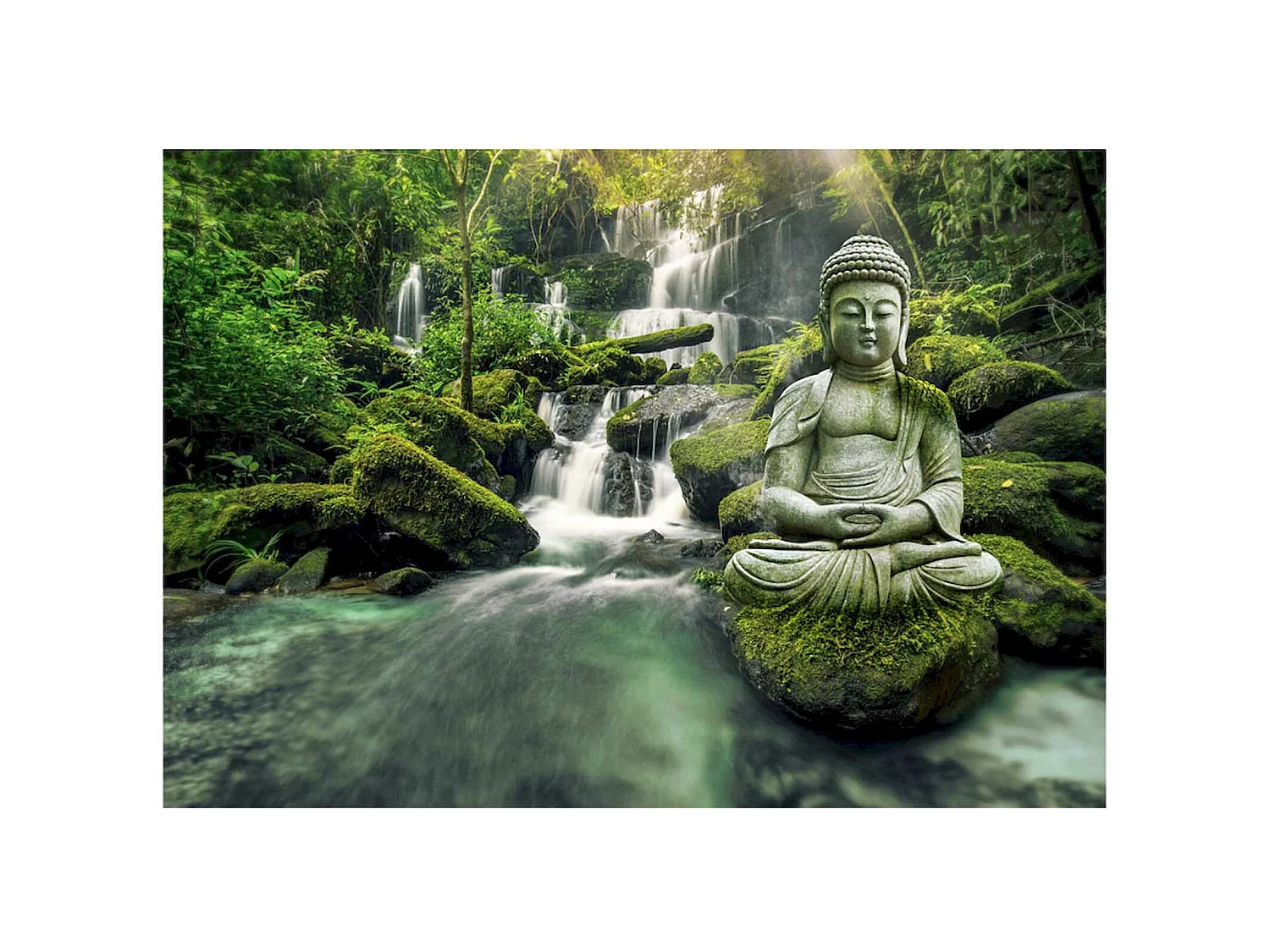 Papier peint adhésif Cascade de l'harmonie - 98 x 70 cm