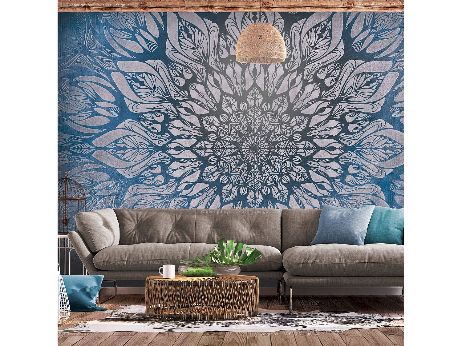 Papier peint adhésif Toile d'araignée - 147 x 105 cm