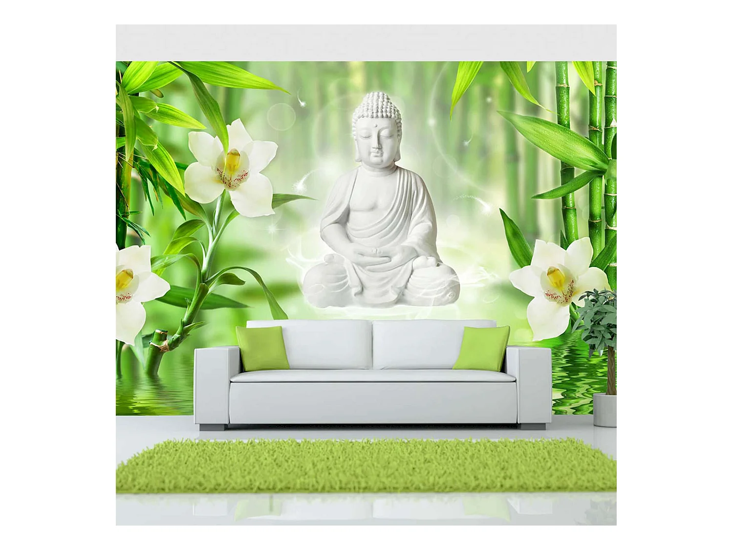Papier peint adhésif Bouddha et la nature - 392 x 280 cm