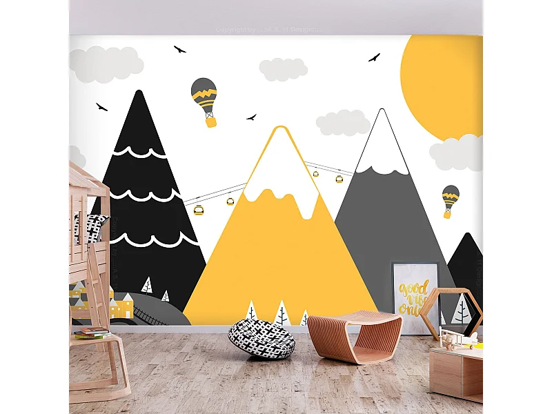 Papier peint adhésif Adventure in the Mountains - 147 x 105 cm