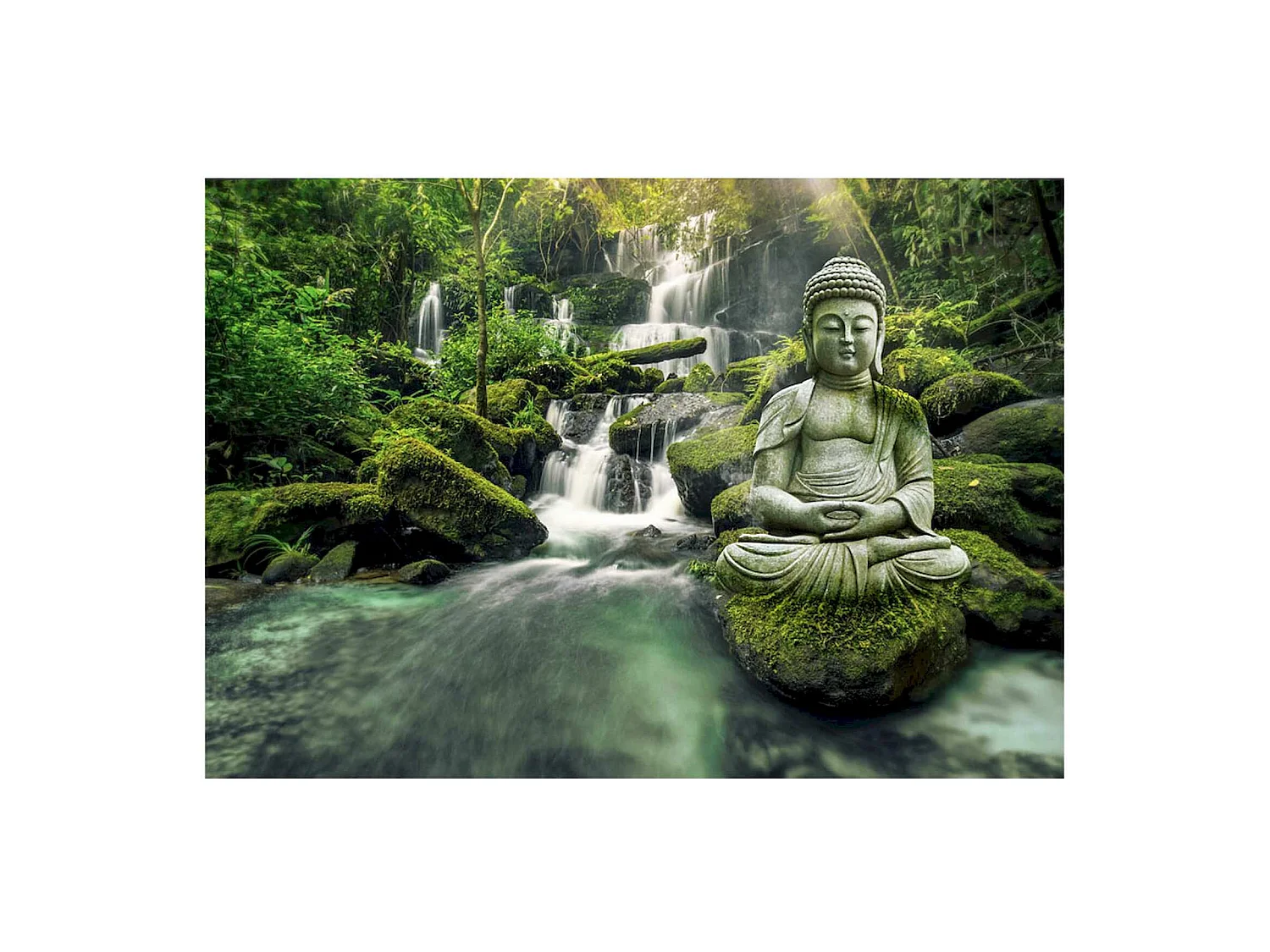 Papier peint adhésif Cascade de l'harmonie - 147 x 105 cm