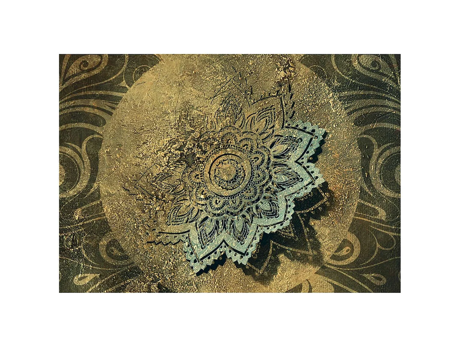 Papier peint adhésif Trésor d'or - 98 x 70 cm