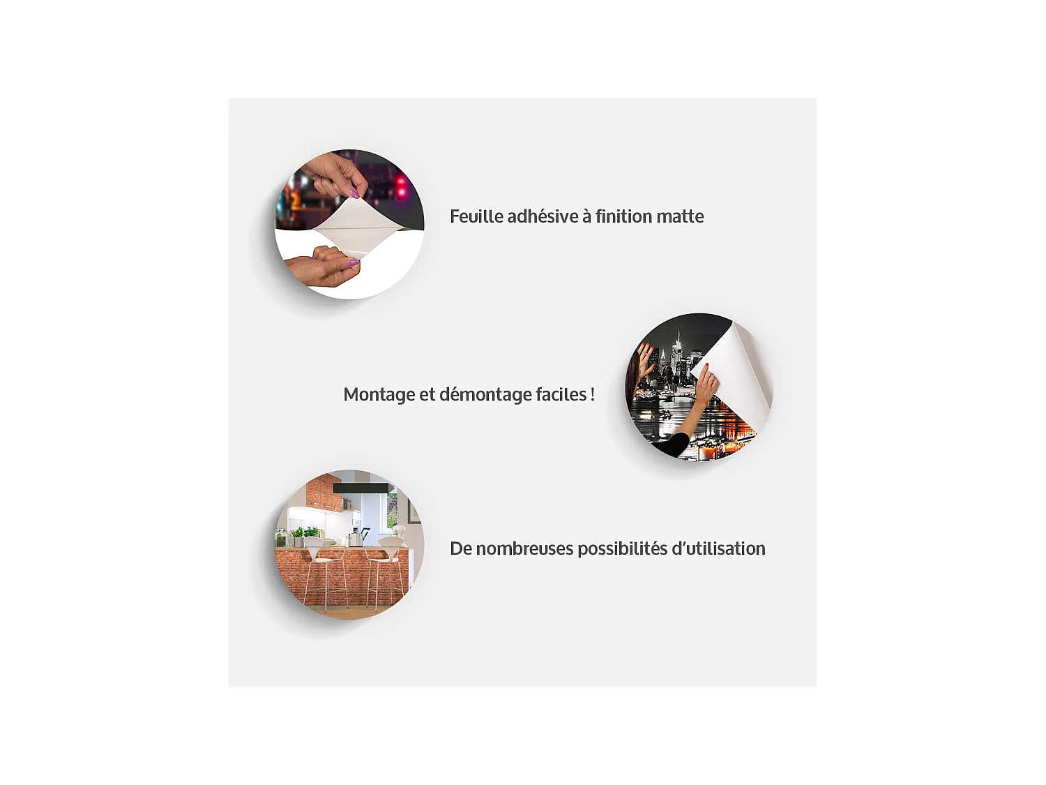 Papier peint adhésif Lamas fous - 147 x 105 cm