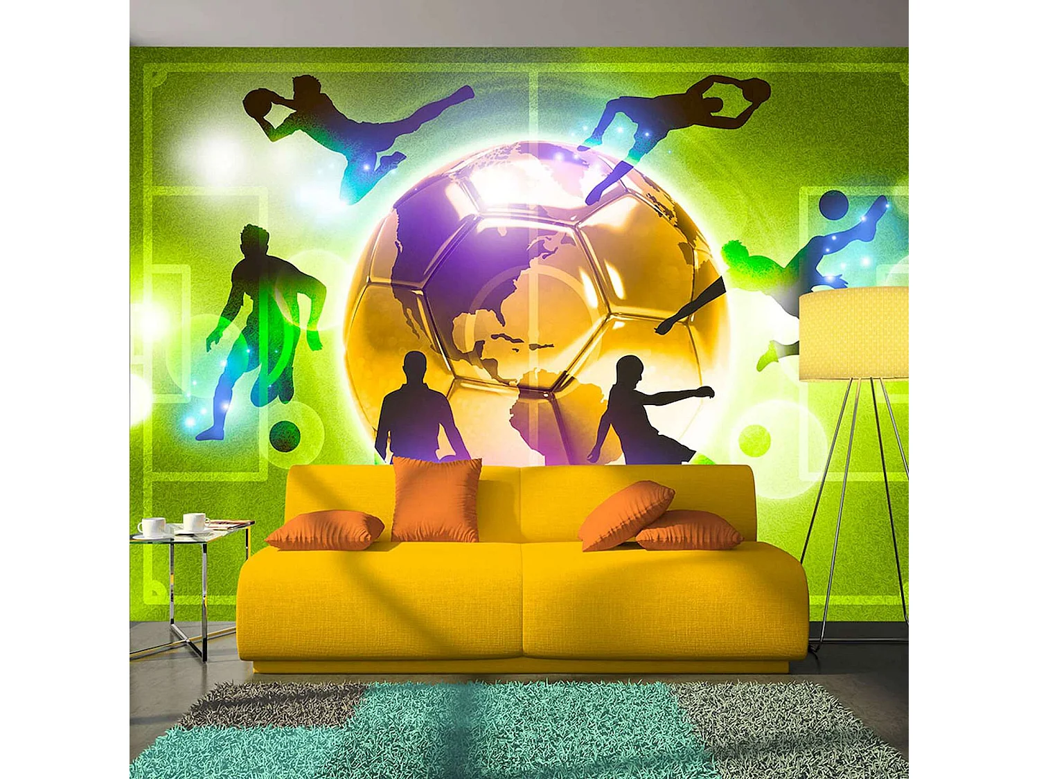 Papier peint adhésif Joueur de foot - 98 x 70 cm