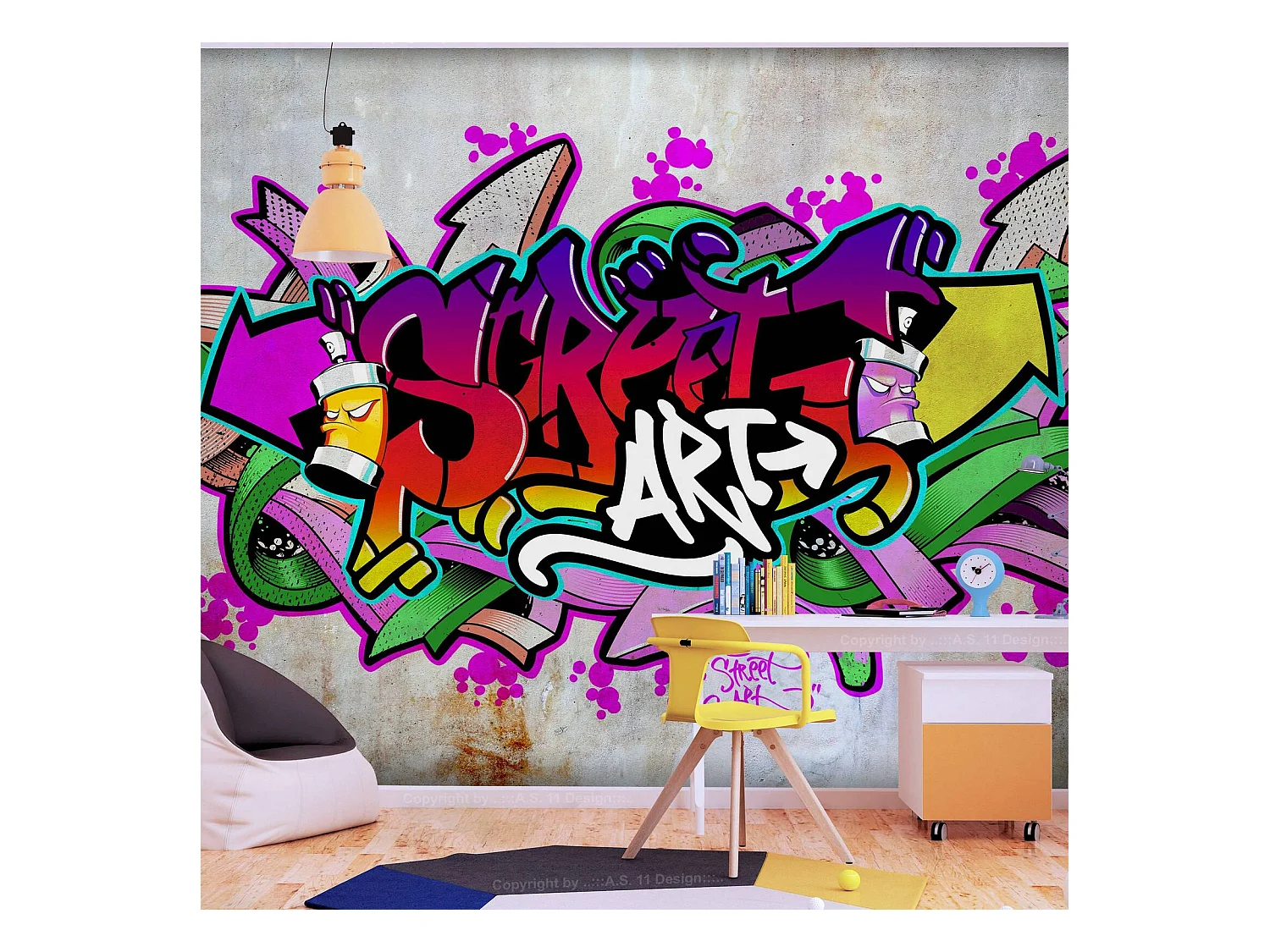 Papier peint adhésif Rue classique - 392 x 280 cm