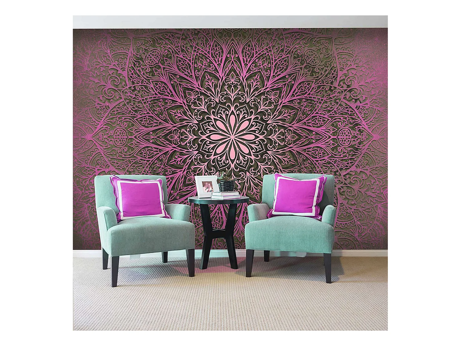 Papier peint adhésif Mandala d'amour ii - 490 x 280 cm