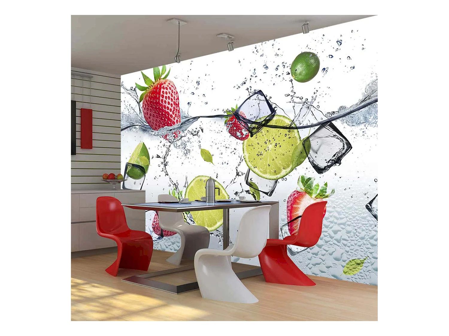 Papier peint adhésif Cocktail plein de fruits - 294 x 210 cm
