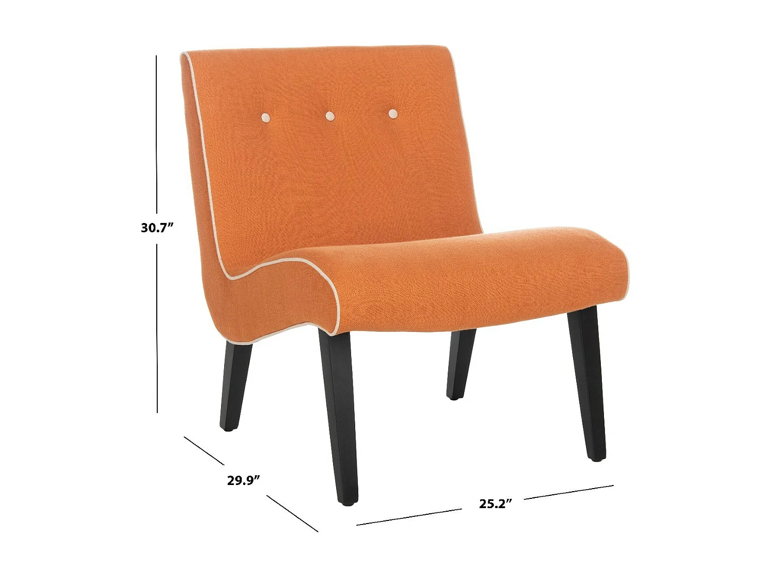 chaise Orange 64 X 75 X 77.97 cm - Joetta