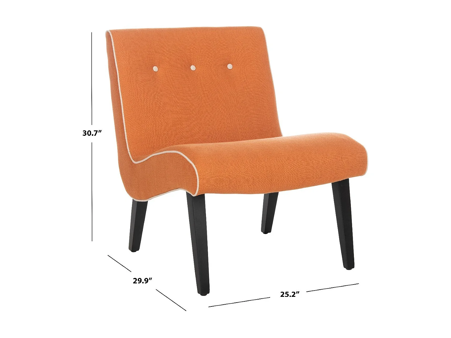chaise Orange 64 X 75 X 77.97 cm - Joetta