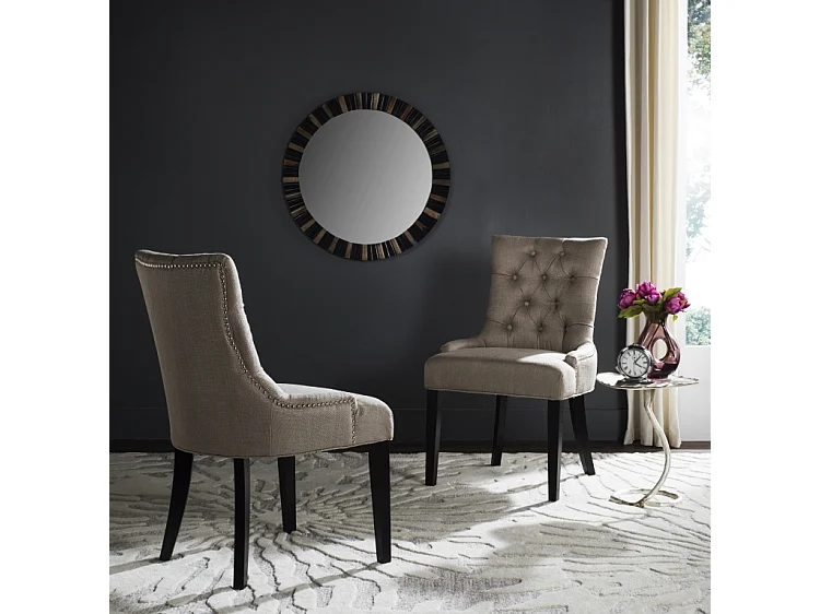 Lot de 2 chaise Beige 55 X 60 X 92.45 cm - Saundra