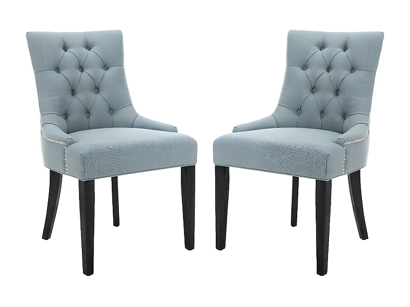 Lot de 2 chaise Bleu ciel 60 X 56 X 92.45 cm - Saundra