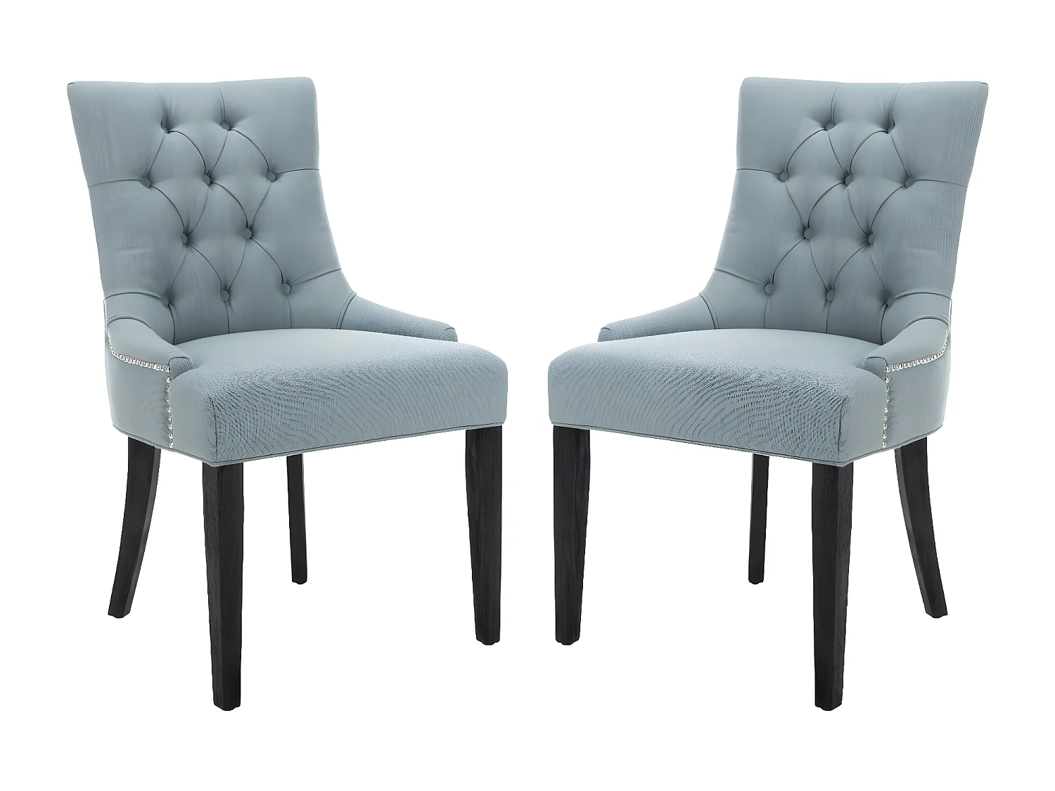 Lot de 2 chaise Bleu ciel 60 X 56 X 92.45 cm - Saundra