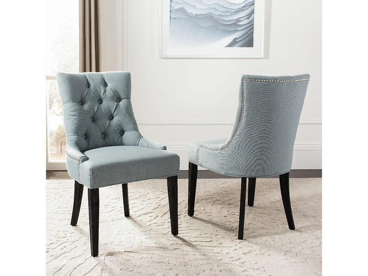 Lot de 2 chaise Bleu ciel 60 X 56 X 92.45 cm - Saundra