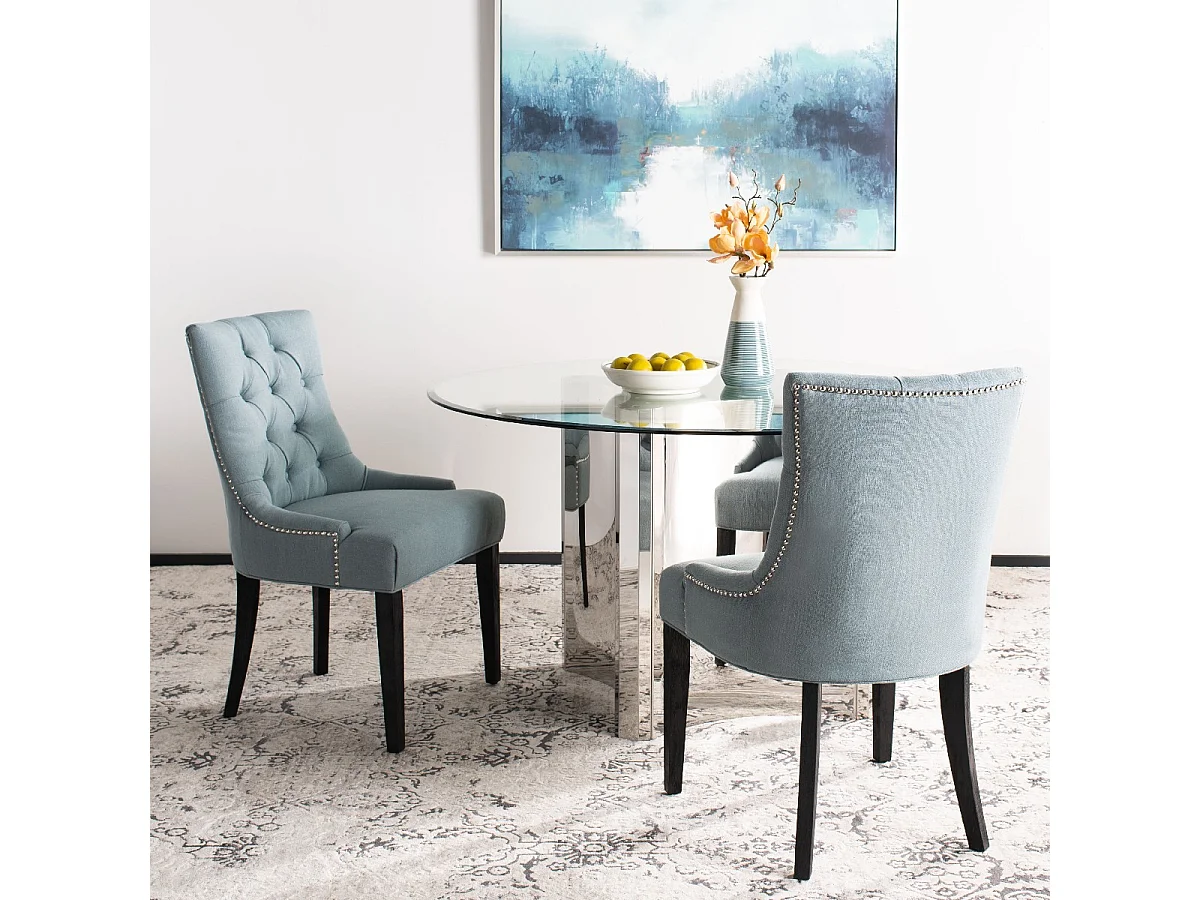 Lot de 2 chaise Bleu ciel 60 X 56 X 92.45 cm - Saundra