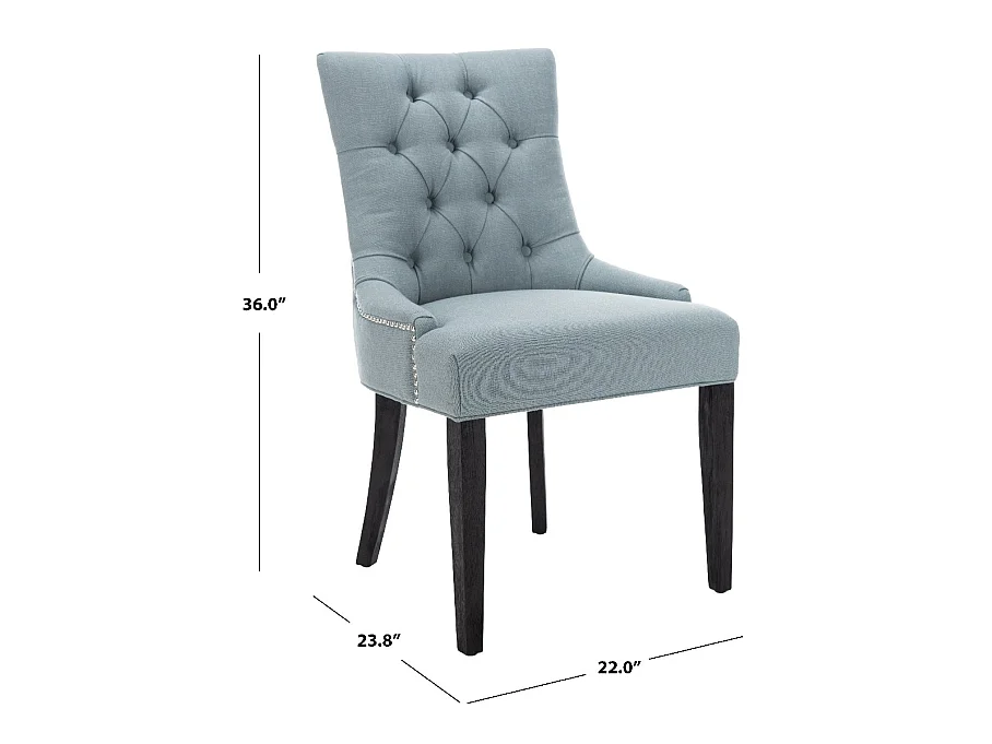 Lot de 2 chaise Bleu ciel 60 X 56 X 92.45 cm - Saundra