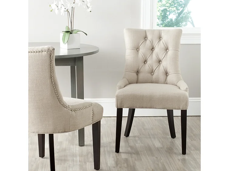 Lot de 2 chaise Beige 60 X 56 X 92.45 cm - Saundra