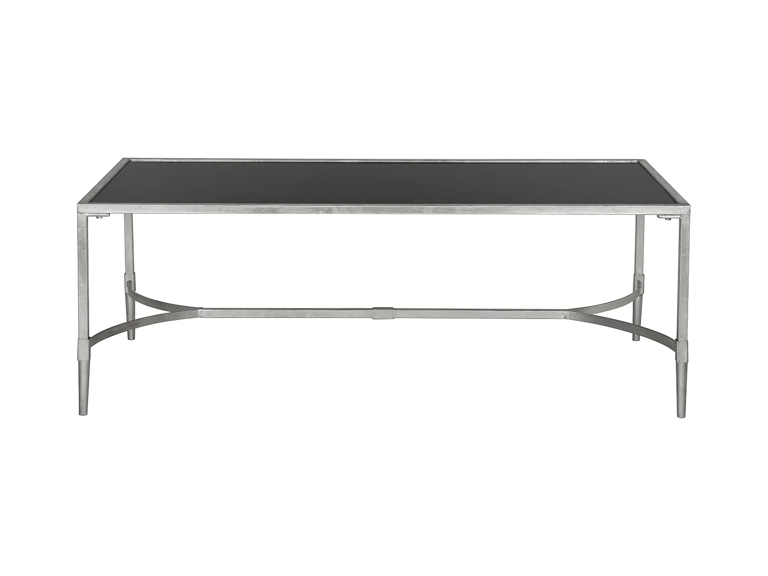 Table d'appoint Argent et noir 66 X 127 X 45.72 cm - Ferne