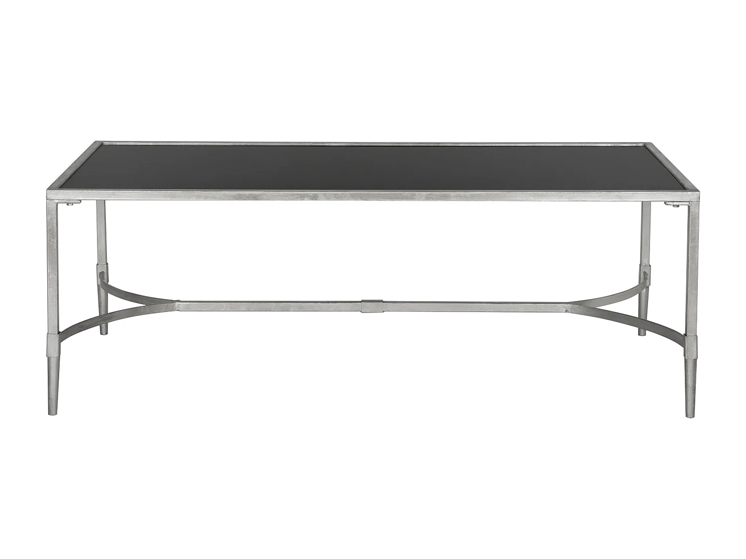 Table d'appoint Argent et noir 66 X 127 X 45.72 cm - Ferne