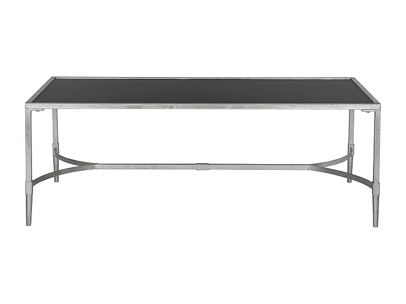 Table d'appoint Argent et noir 66 X 127 X 45.72 cm - Ferne
