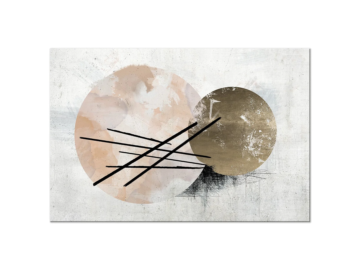 Tableau Composition Sphérique Large - 120 x 80 cm