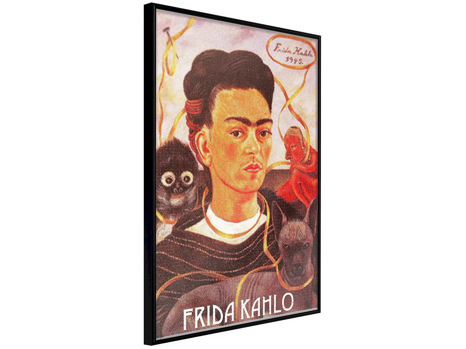 Tableau cadre Frida Kahlo autoportrait - 30 x 45 cm