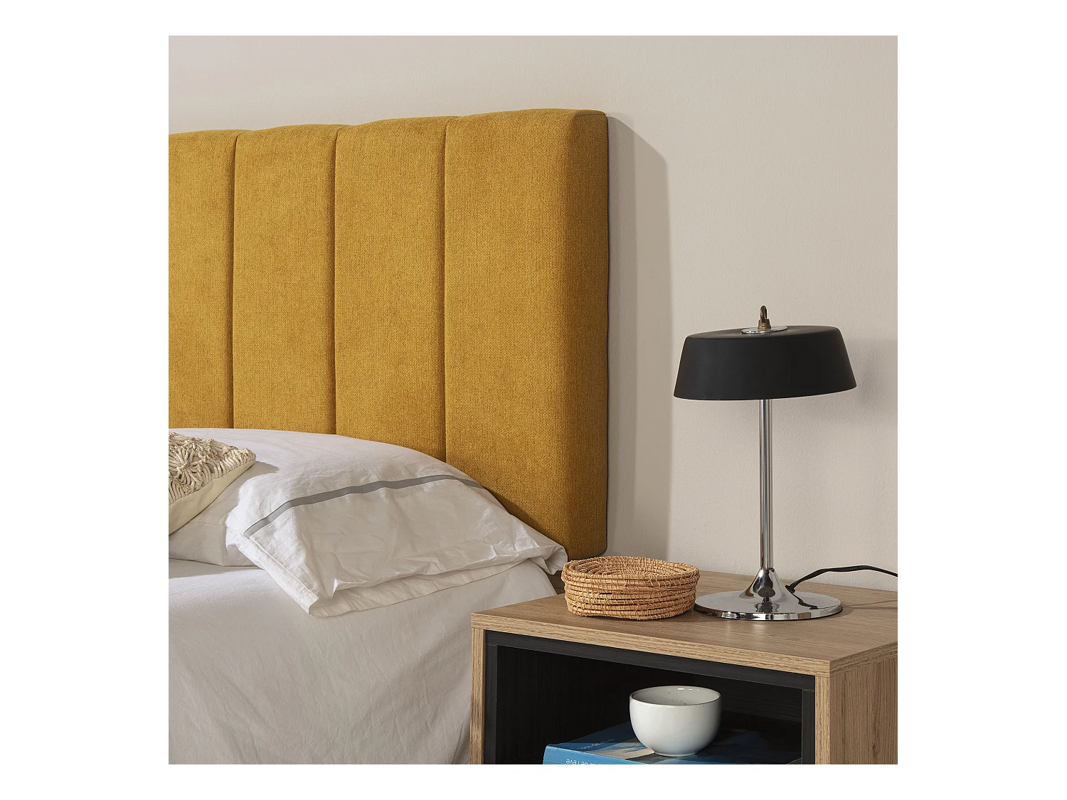 Kopfteil Creta 150x60 cm Senffarbe