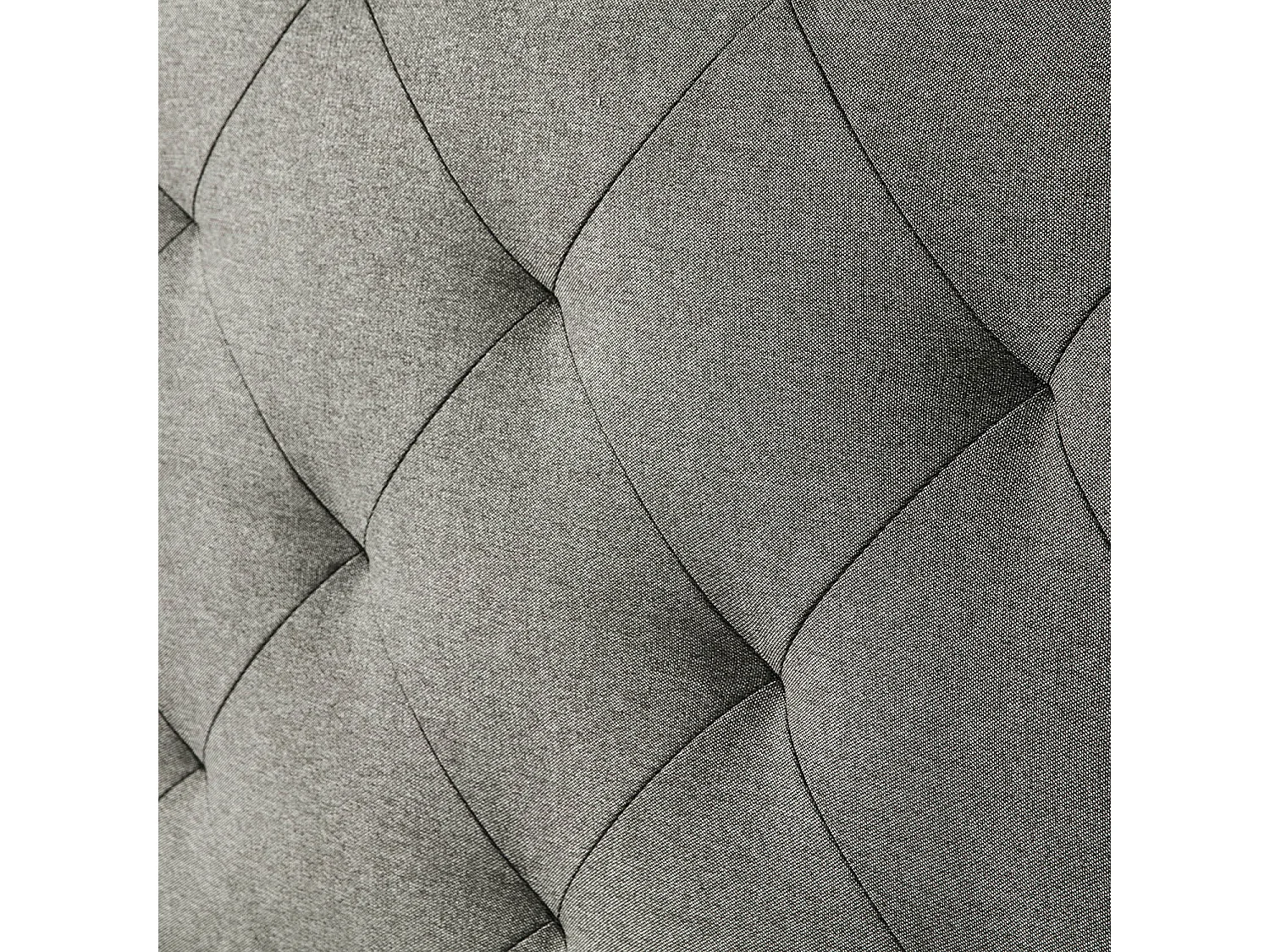 Tête de lit Milano 90x60 cm, Losanges en Tissu Gris, 8 cm d'épaisseur