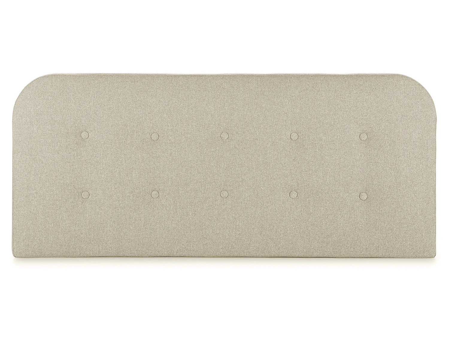 Tête de lit tapissée Saona 150x60 cm Couleur Beige, 8 cm d'épaisseur