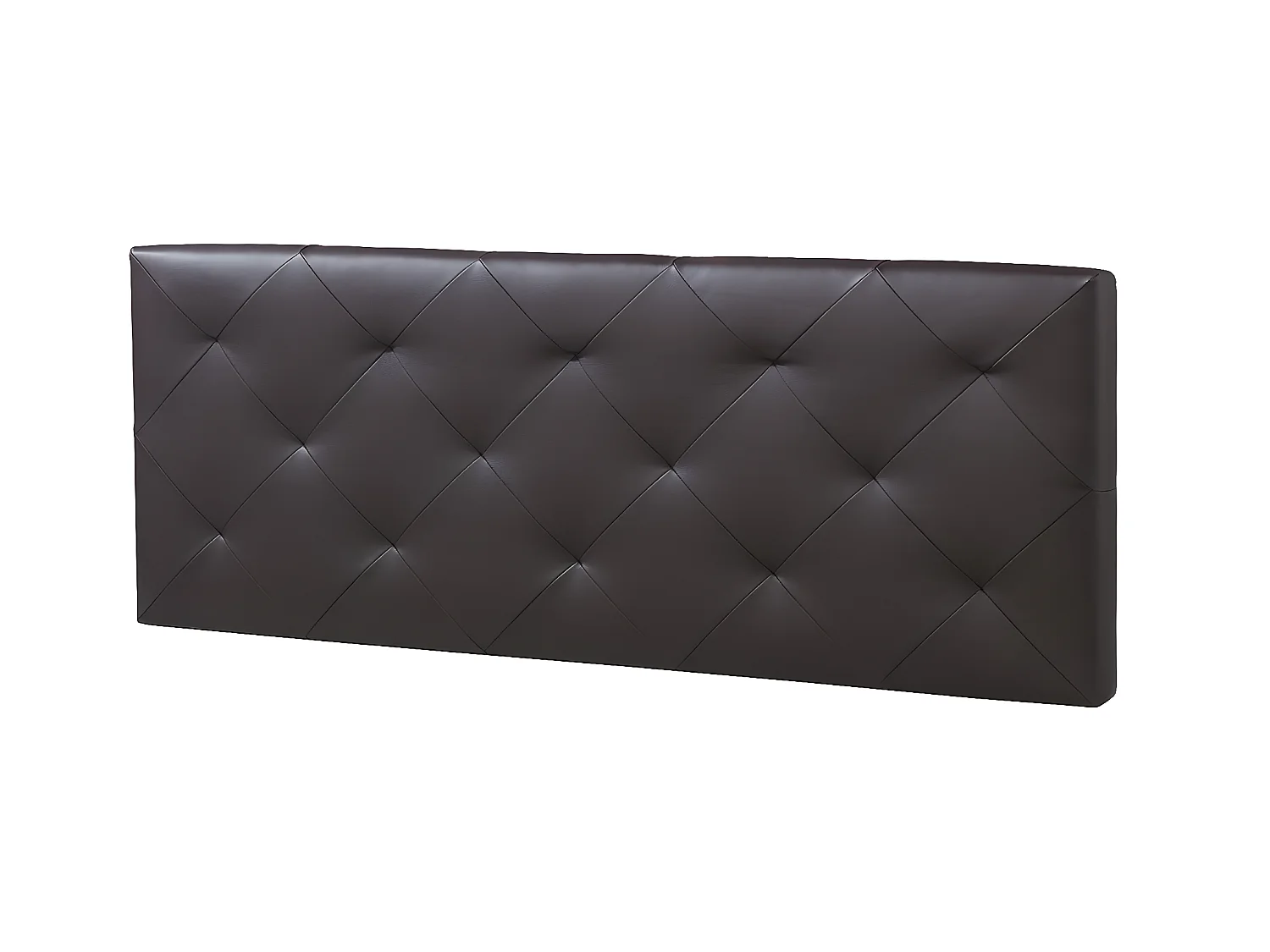 Tête de lit Rombo 150x60 cm Chocolat, rembourrée de Mousse