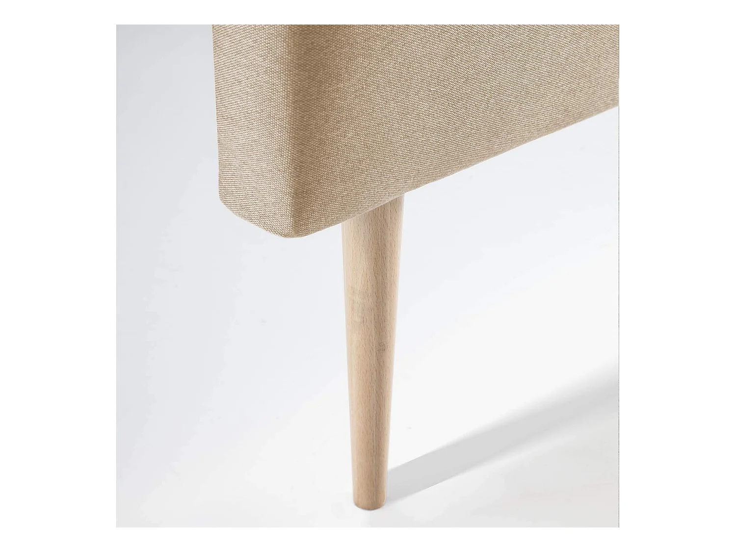 Cabecero tapizado Oslo 140x100 cm, capitone en Tela Beige, 8 cm de profundidad