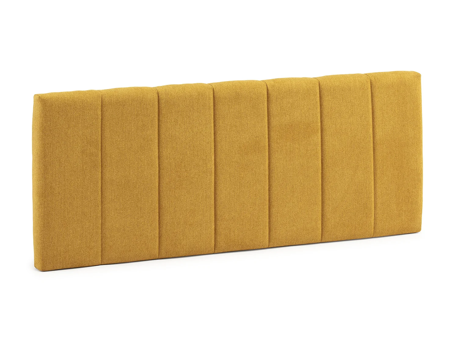 Tête de lit tapissée Creta 160x60 cm Couleur Moutarde, 8 cm d'épaisseur