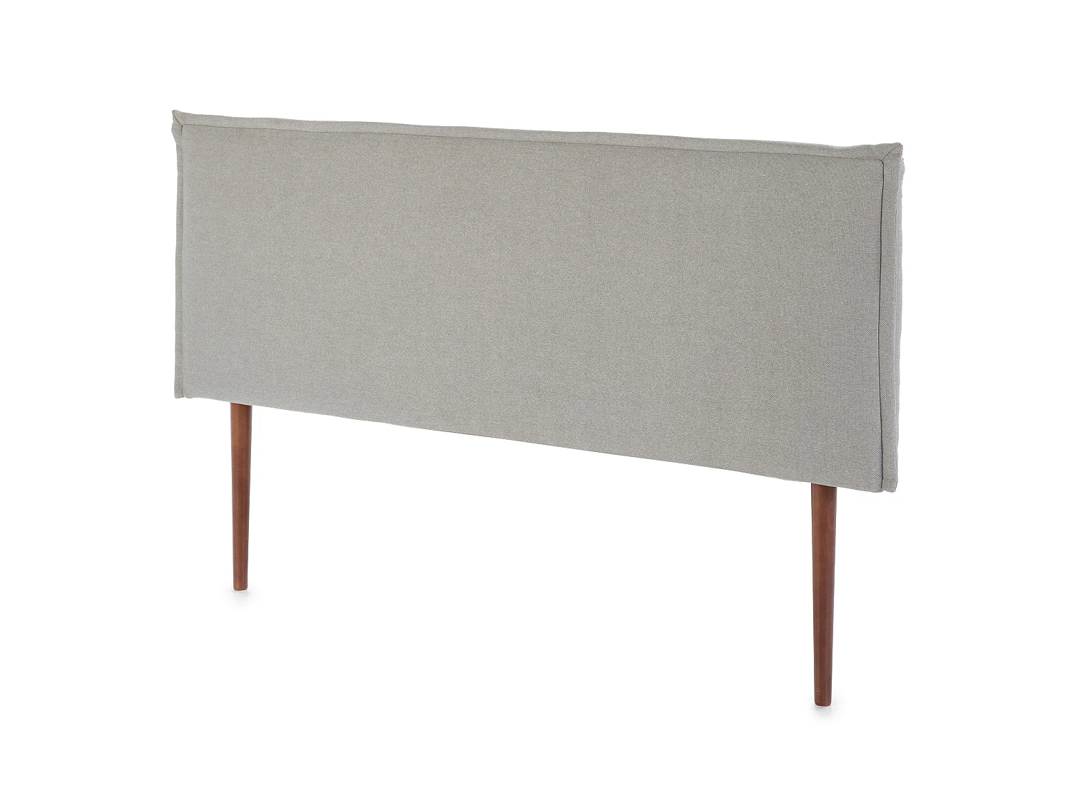 Cabeceira estofada Berlim 150x100 cm, Tecido Cinza, 8 cm de profundidade, inclui ferragens para pendurar.