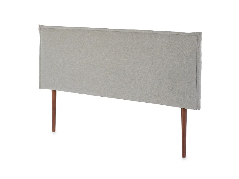 Gecapitonneerd hoofdeinde Berlijn 150x100 cm, Grijs stof, 8 cm diep, inclusief ophangbeugels.