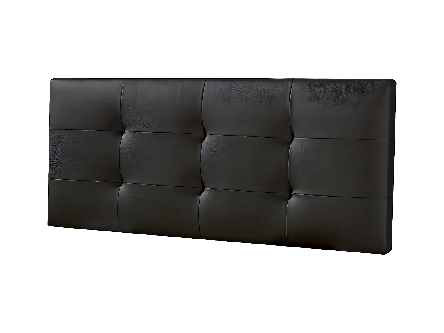 Tête de lit Carla 140x60 cm Noir, rembourrée de Mousse