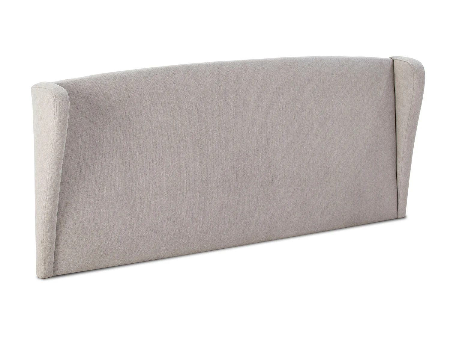 Oorfauteuil hoofdeinde München 140x60 cm Grijs, voor bed van 135 cm, Gewatteerd met Schuim