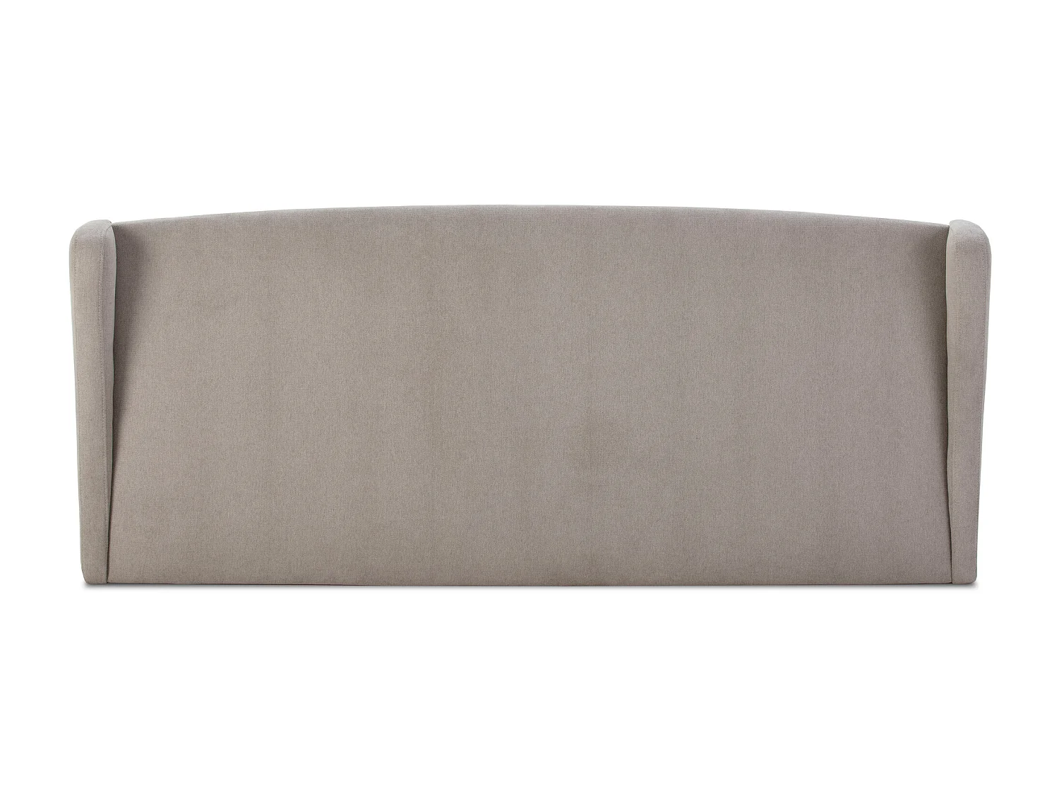 Oorfauteuil hoofdeinde München 140x60 cm Grijs, voor bed van 135 cm, Gewatteerd met Schuim